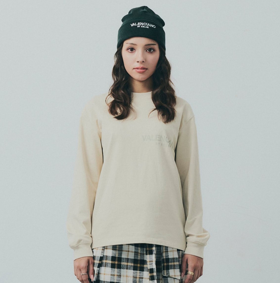 Tシャツ ロングスリーブ ベージュ