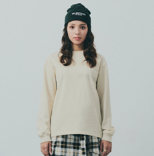 Tシャツ ロングスリーブ ベージュ