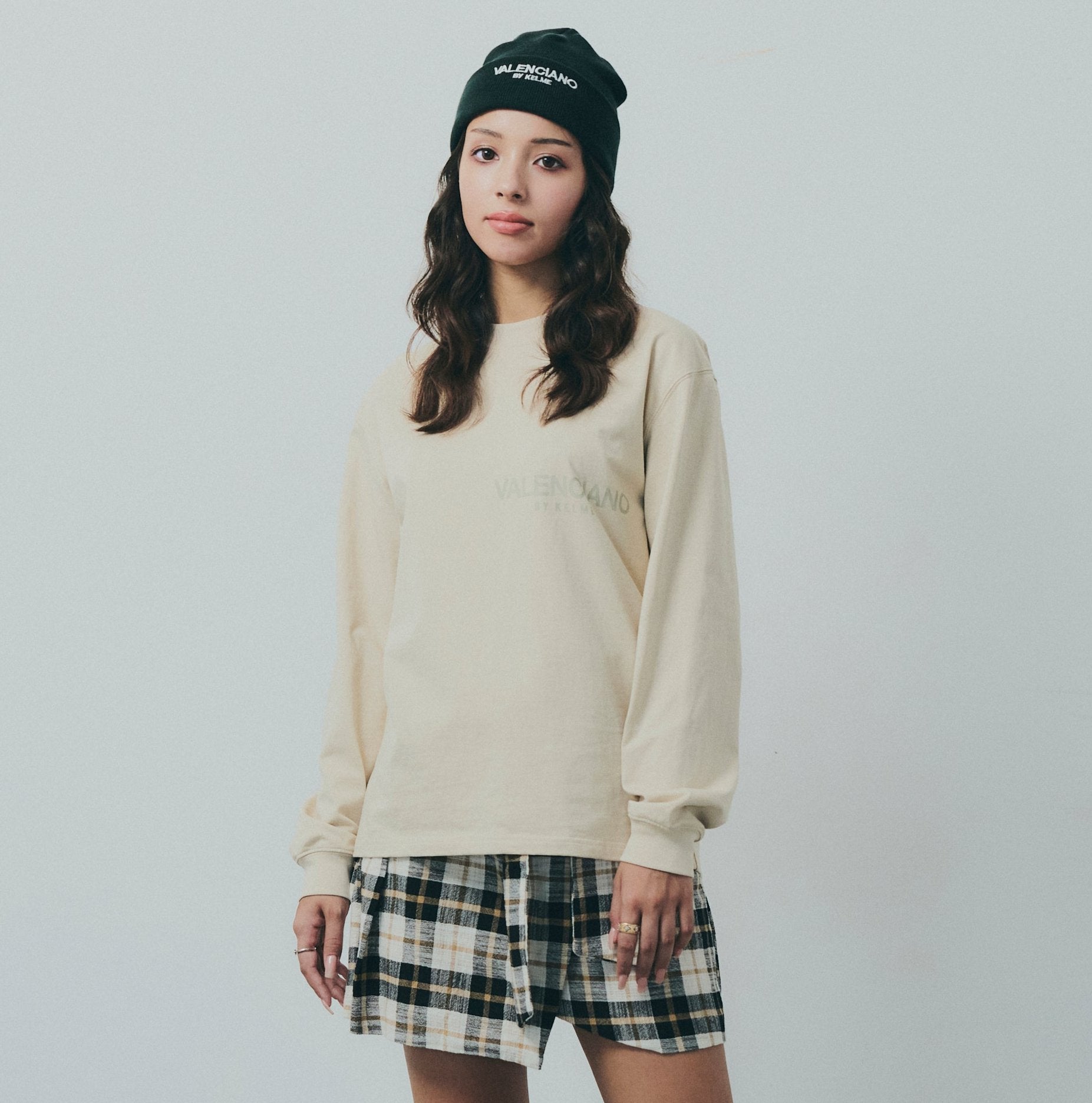 Tシャツ ロングスリーブ ベージュ