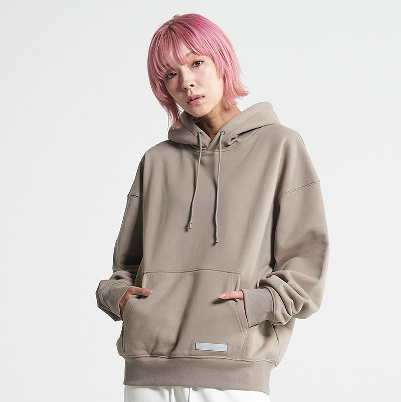 スウェットパーカー フーディ カーキブラウン トープ