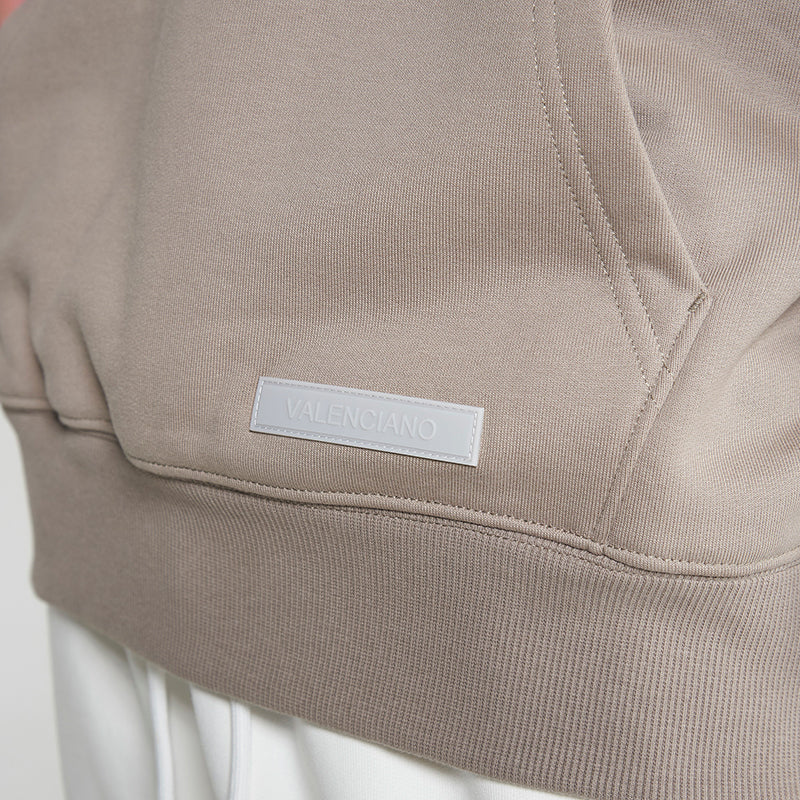 スウェットパーカー フーディ カーキブラウン トープ シリコンピス