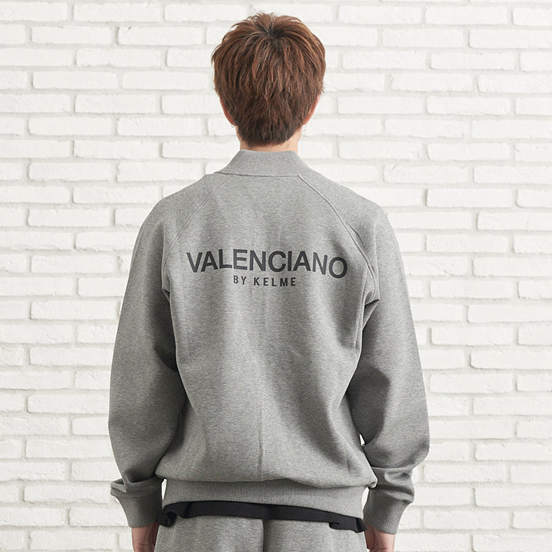 トラックジャケット スウェット ダブルジップ グレー