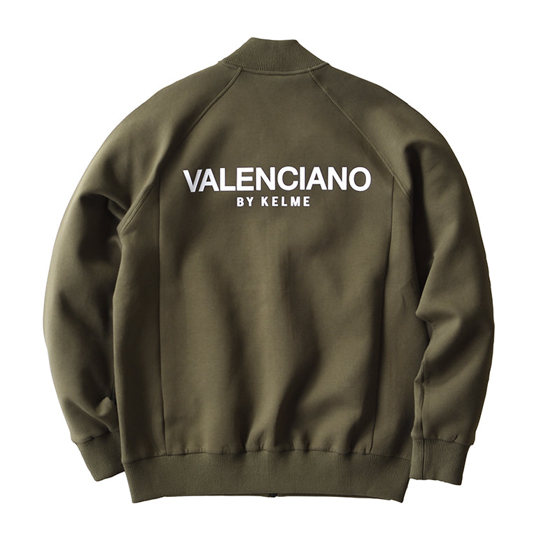 トラックジャケット スウェット ダブルジップ カーキ