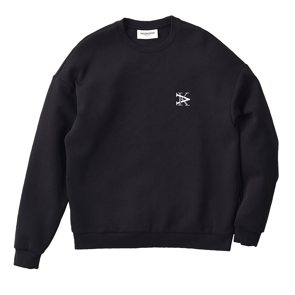 スウェット クルーネック ブラック