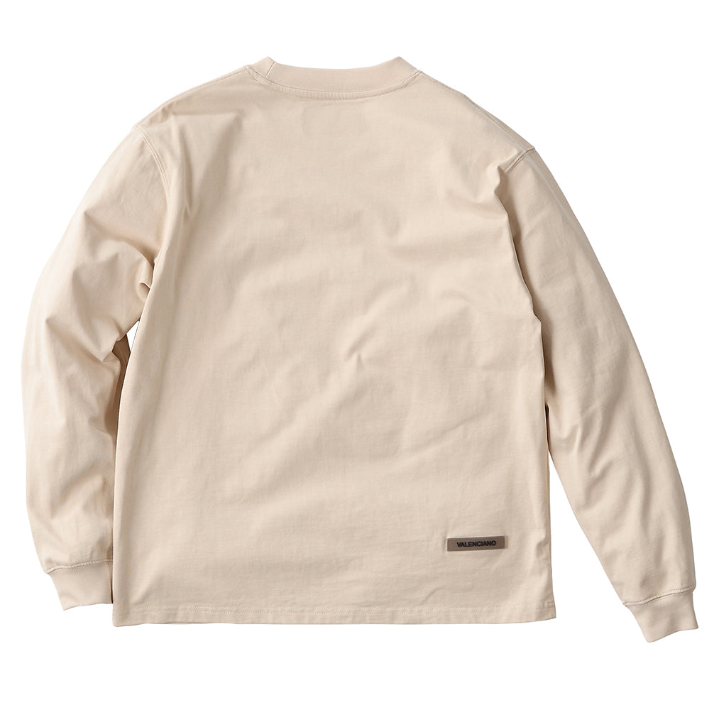 Tシャツ ロングスリーブ ベージュ