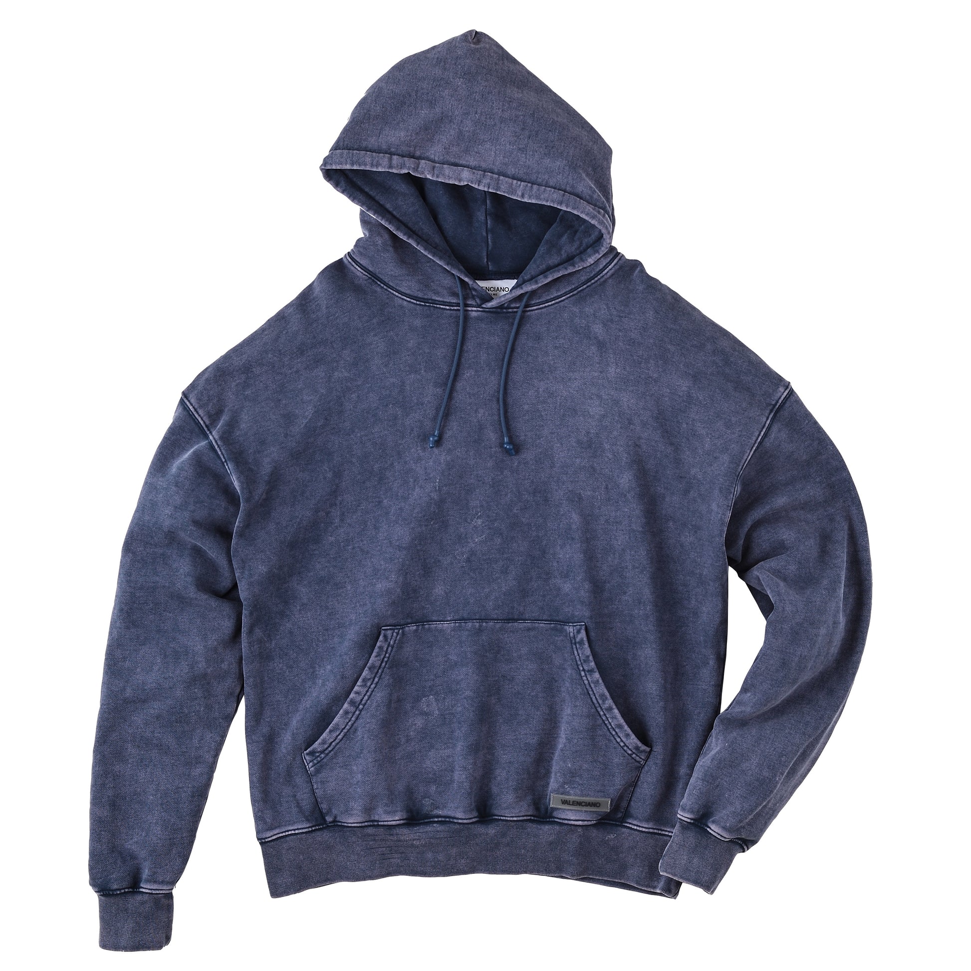染めパーカー フーディ インディゴブルー