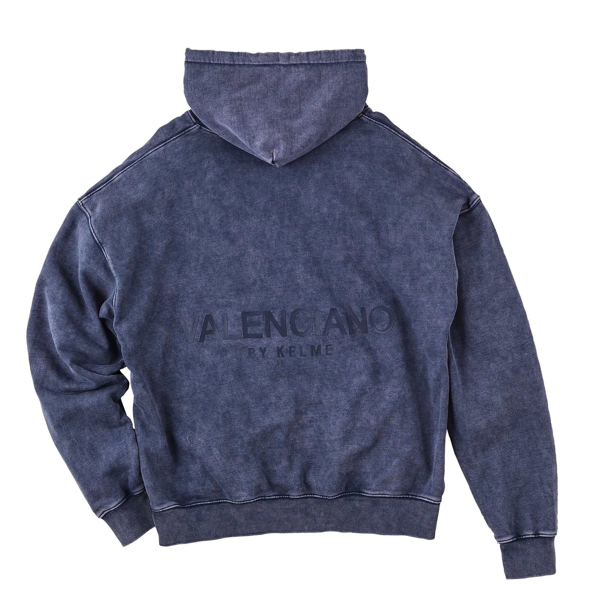 染めパーカー フーディ インディゴブルー