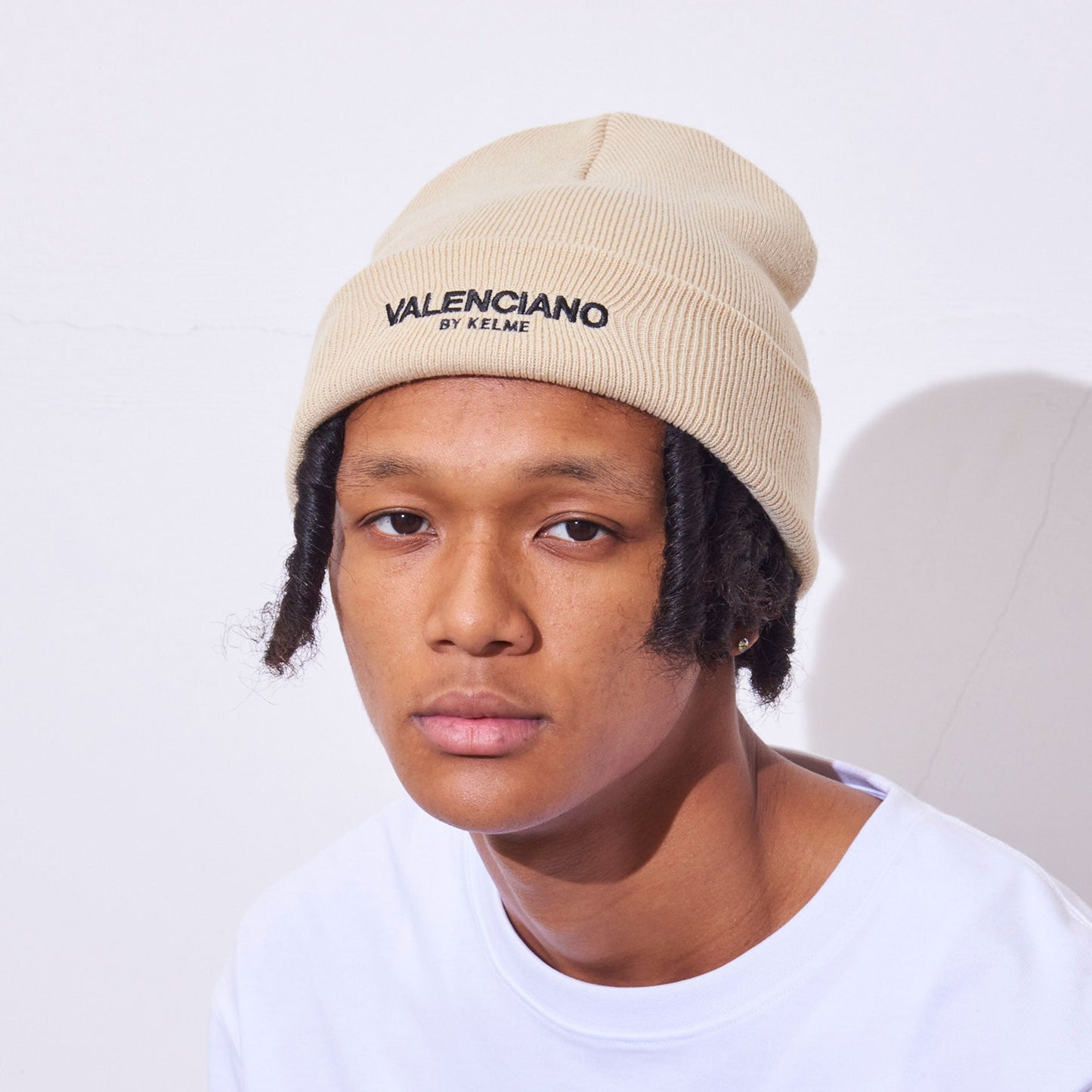 ニットキャップ 帽子 ベージュ