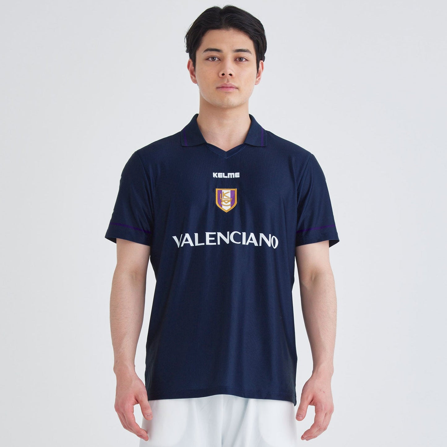 サッカーシャツ ポロ襟 ネイビー