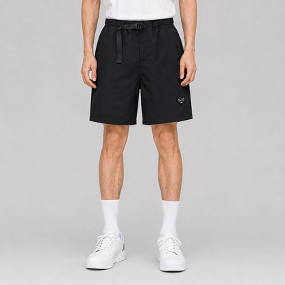 METAL PVC LOGO NYLON SHORTS