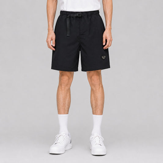 METAL PVC LOGO NYLON SHORTS